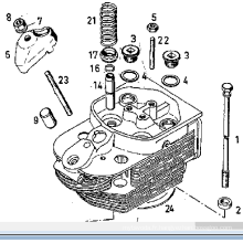 Pièces de moteur Valve Guidev 912 \1015